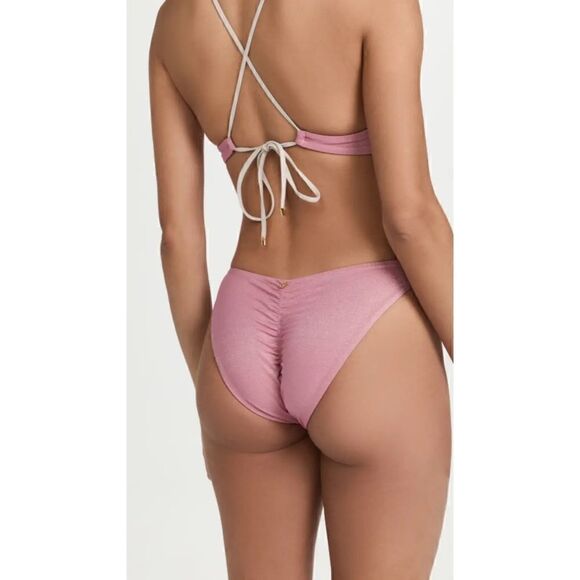 NWT PQ SWIM NAMASTE High Cut Full Bikini Bottom - Picture 1 of 14